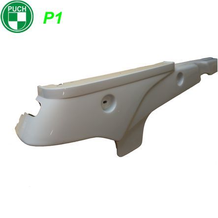 Seitenschutz links Puch P1 Original weiss lackiert Restbestand